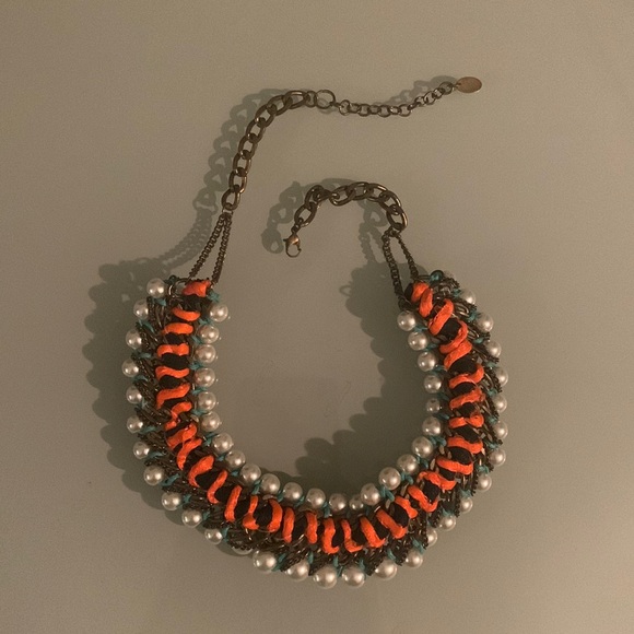 Zara Jewel and Pearl Collar Necklace - Picture 2 of 5